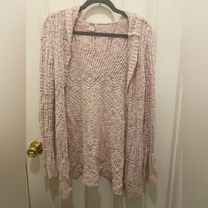 Lovely pink hooded sweater